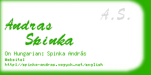 andras spinka business card